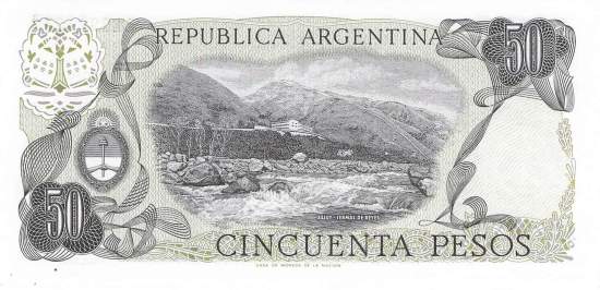 Argentinien p301a-1 B 50 Pesos 1977